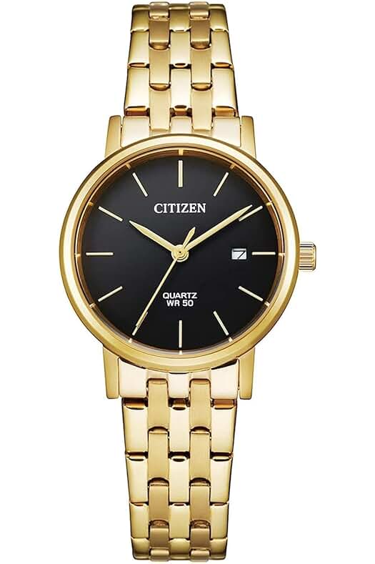 Stylish Citizen Womens Stainless Steel Quartz Watch with Analogue Display