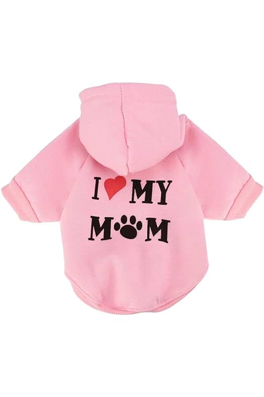 Sudadera con Capucha I MY MOM para Perro Pequeño Chihuahua Yorkshire - Ropa Invernal