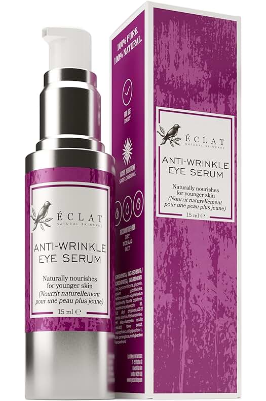Suero rejuvenecedor para ojos con Retinol y Colágeno - Reduce arrugas y ojeras, 15ml
