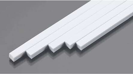 Suministros de construcción de plástico: Plastruct MS-1619 Rect Strip para proyectos de construcción.