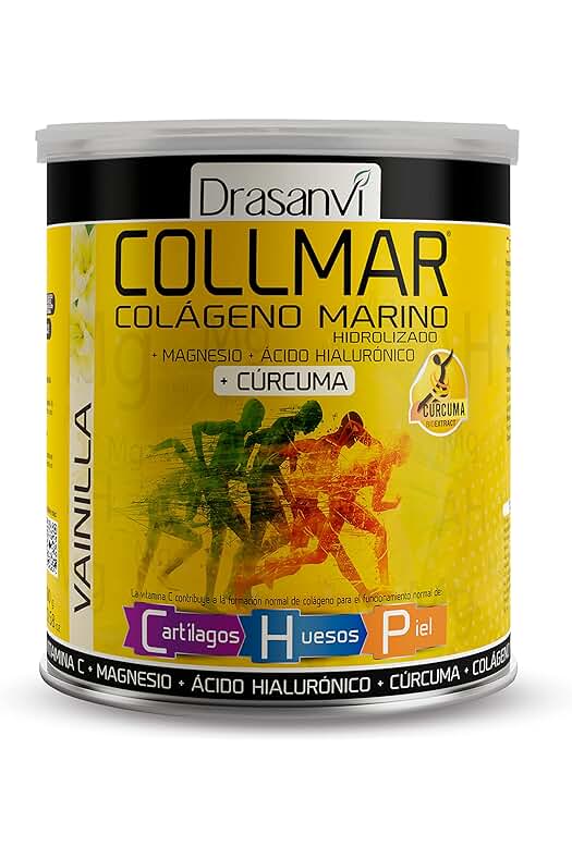 Suplemento de Colágeno Marino para Articulaciones y Músculos | Fórmula Potenciada con Cúrcuma y Ácido Hialurónico