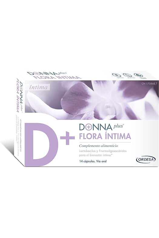 Suplemento DONNAPLUS Flora Íntima - Potencia tu bienestar íntimo con Lactobacillus y FOS - 14 Cápsulas