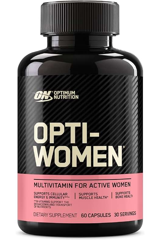 Suplemento multivitamínico esencial para mujeres: Optimum Nutrition Opti-Women, 60 cápsulas sin sabor