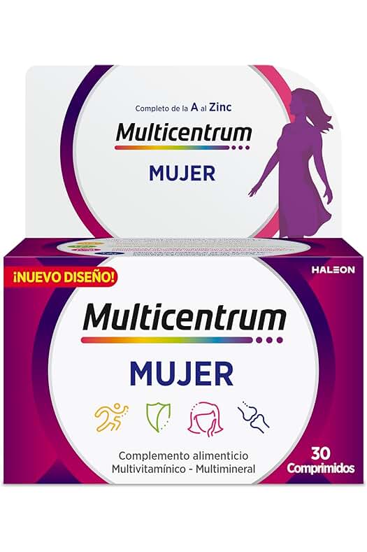 Suplemento Multivitamínico Multicentrum para Mujeres: 30 Comprimidos con 13 Vitaminas y 11 Minerales