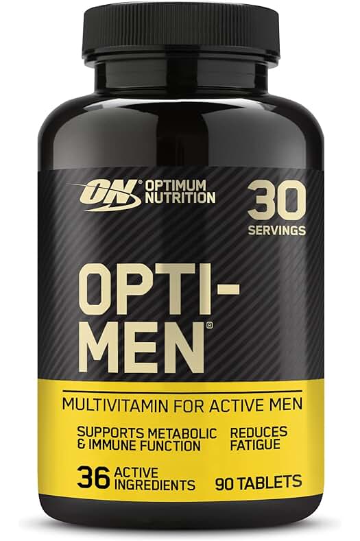 Suplemento Multivitamínico para Hombres - Optimum Nutrition, Sin Sabor, 90 Cápsulas, 30 Porciones
