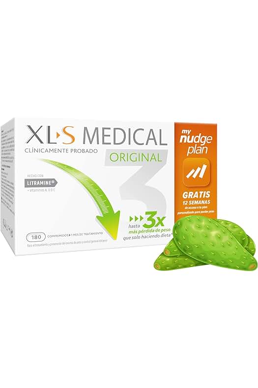 Suplemento XLS Medical para pérdida de peso - 1 mes de tratamiento con 180 comprimidos