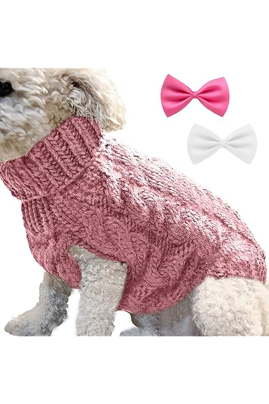 Suéter de punto para perros, accesorio cálido y elegante para proteger a tu mascota en invierno.
