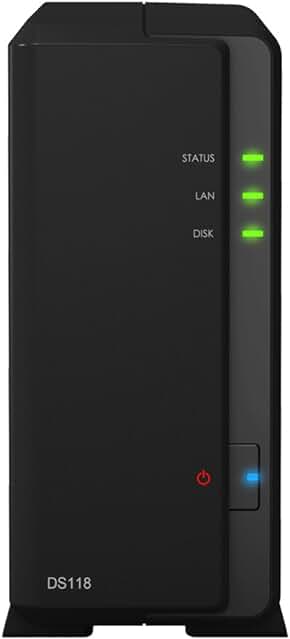 Synology DS118 NAS - Almacenamiento potente y versátil para tus necesidades de servidor