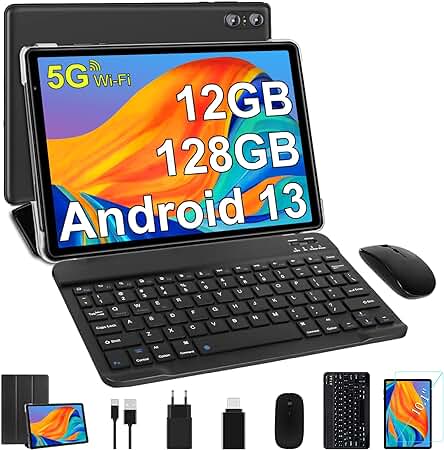 Tablet Android 10 Pulgadas con 12GB RAM + 128GB ROM | Bluetooth 5.0 | 5G WiFi