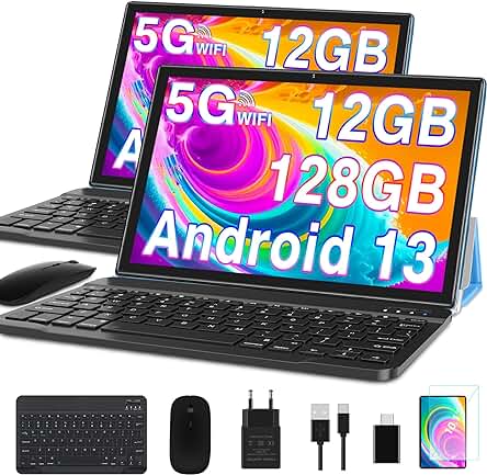Tablet Android 10 Pulgadas GOODTEL - RAM 12GB, ROM 128GB, 5G WiFi, GPS, Bluetooth 5.0