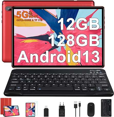 Tablet Android 10 Pulgadas Octa-Core 2.0 GHz, 12GB RAM + 128GB ROM | 5G WiFi | Bluetooth 5.0