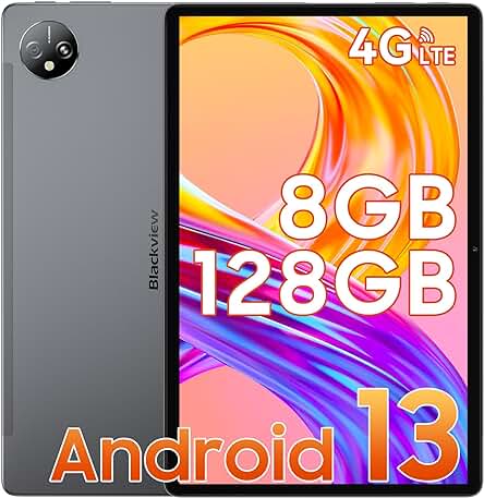 Tablet Blackview Tab80 (2023) - 10,1 Pulgadas, 8GB+128GB, Android 13, 4G LTE/5G WiFi