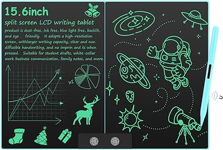 Tableta de Escritura LCD, Czemo 15,6 Pulgadas: Tablero de Dibujo Electrónico para Oficina y Diversión.