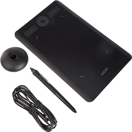 Tableta gráfica Wacom Intuos Pro S - Lápiz profesional y premiado para diseño y aprendizaje en línea.