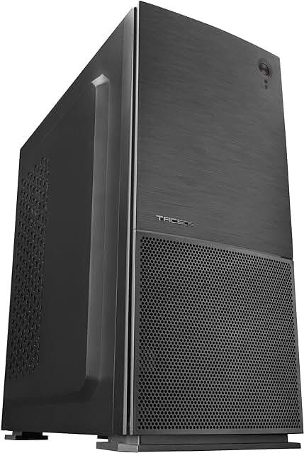 Tacens Imperator II: Caja Semitorre ATX con ventilador de 120mm, diseño negro elegante.