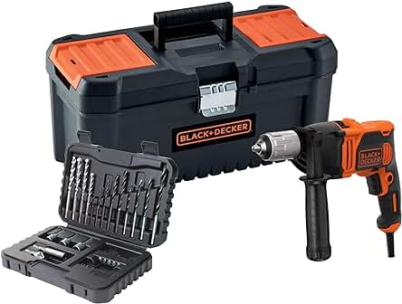 Taladro percutor con cable BLACK+DECKER BEH850KA32 - Potente y versátil