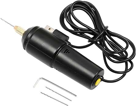 Taladros de Mano Eléctricos Portátiles para Joyería - Carga USB y Broca Helicoidal