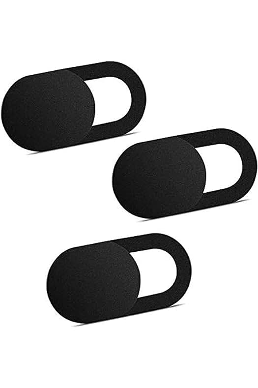 Tapa Webcam Deslizable para Proteger tu Privacidad en Ordenadores, Tabletas y Móviles - Negro