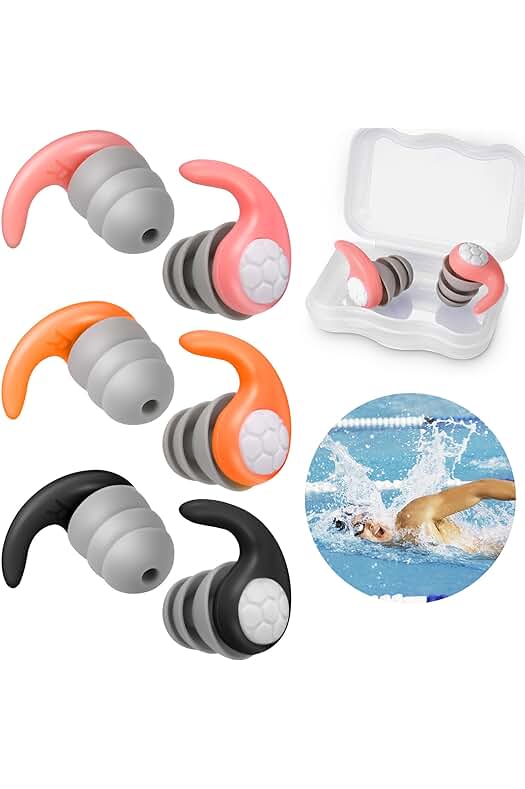 Tapones de Silicona para Natación: Protege tus oídos durante la práctica de deportes acuáticos.