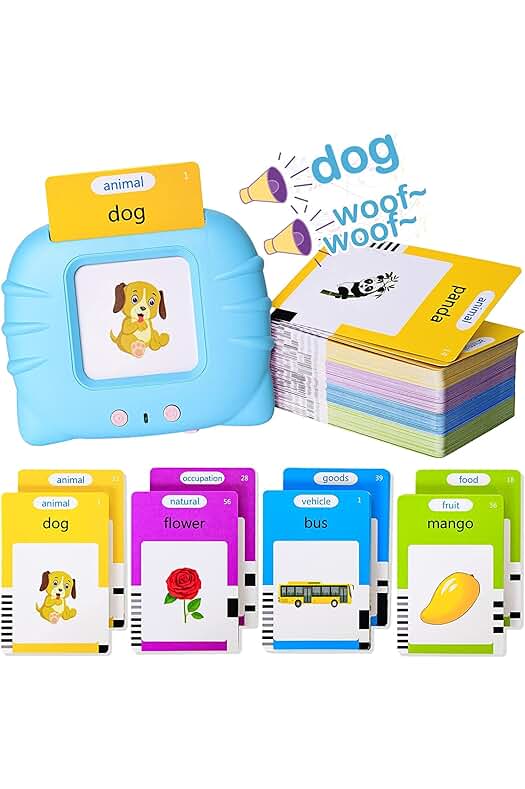 Tarjetas Parlantes Educativas para Niños - Juguetes Interactivos de Aprendizaje Auditivo