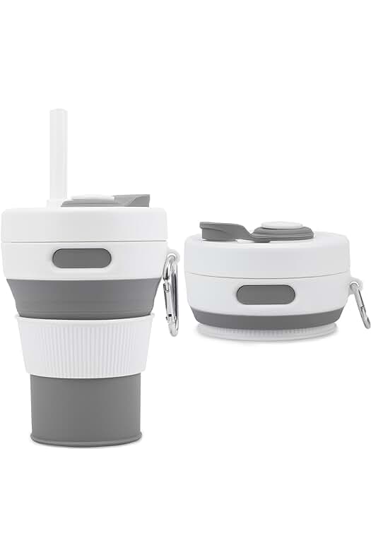 Taza de café portátil y plegable para disfrutar de tu bebida en cualquier lugar