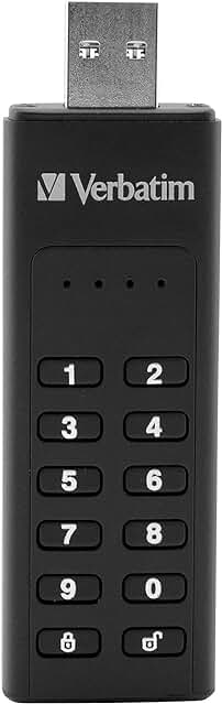 Teclado de Seguridad USB Verbatim con cifrado y contraseña para mayor protección de datos.