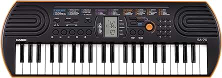 Teclado electrónico Casio SA-76 - 44 teclas mini, 100 tonos, 50 ritmos