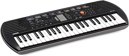 Teclado electrónico Casio SA-77 - Sonido de calidad con altavoces integrados.