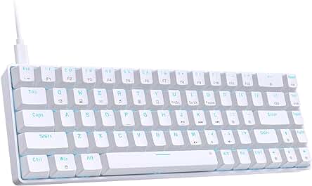 Teclado Mecánico Gaming Dierya T68SE - Teclas Blue Switch con Retroiluminación LED.
