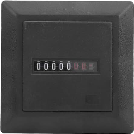 Temporizador de horas inductivo para maquinaria de construcción y motores pequeños.