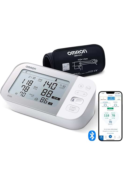 Tensiómetro digital OMRON X7 Smart: Controla tu presión arterial con tecnología Bluetooth y detector de Afib.