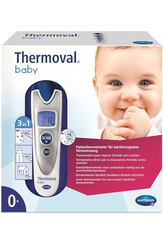 Termómetro infrarrojo sin contacto Thermoval® para bebé - Resultados en 3 segundos.