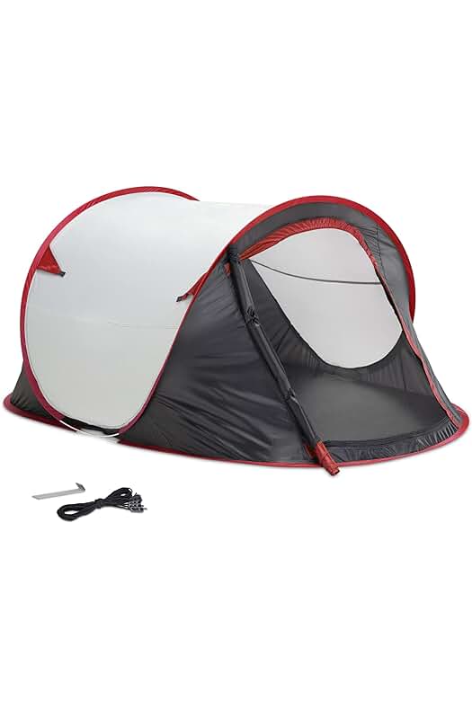 Tienda Pop up JEMIDI para 2 Personas - Carpa instantánea impermeable para camping, playa y festivales.