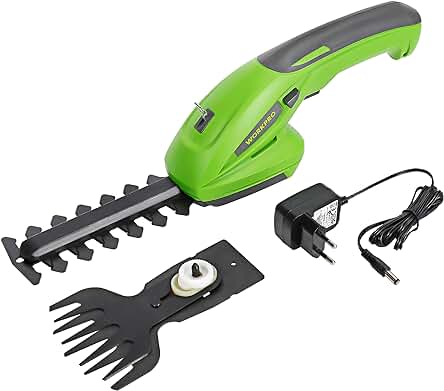 Tijera cortacésped eléctrica WORKPRO: Herramienta potente para un corte preciso en tu jardín.