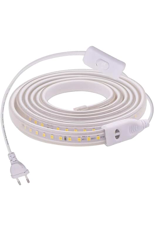 Tira LED 2835: XUNATA Tira LED 3m, 120 LEDs/m, Blanco Frío, IP67 Impermeable, Interruptor incluido.