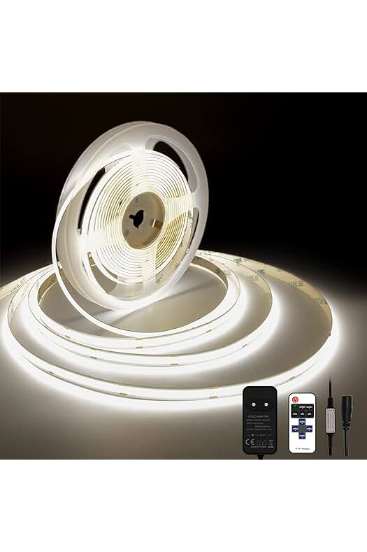 Tira LED COB 5m | Tira Luz LED Blanca | Decoración Bar, Fiesta, TV, Dormitorio