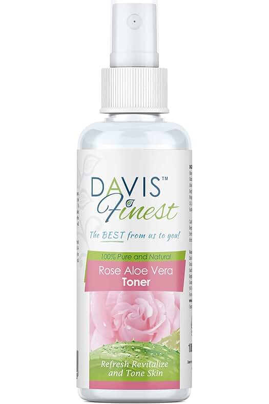 Tónico facial de agua de rosas y aloe vera: hidratante, calmante y astringente, sin alcohol