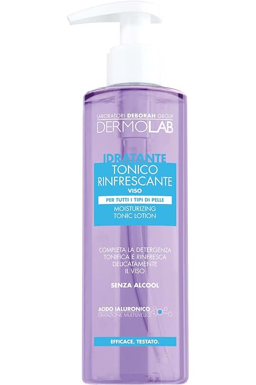 Tónico facial hidratante Dermolab, perfecto para todo tipo de piel, sin alcohol, 200 ml