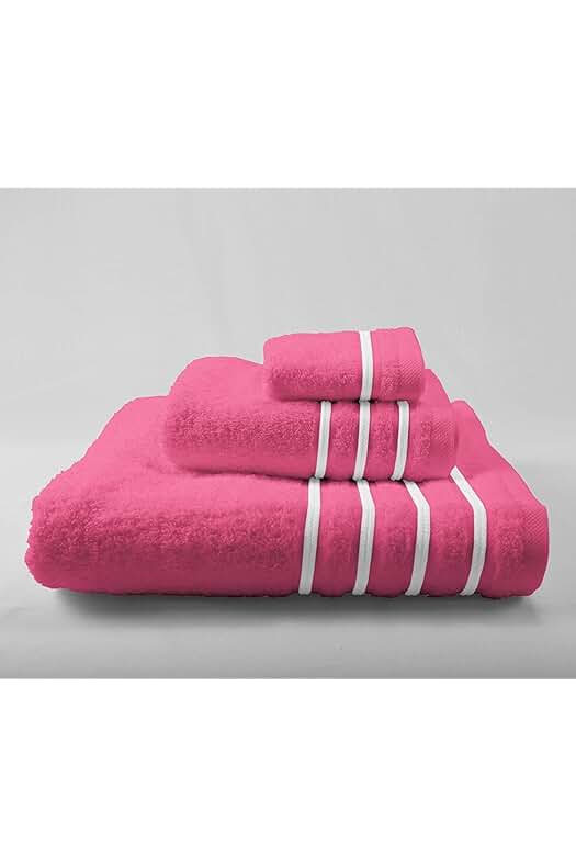 Toallas de baño de algodón Asir Sol: juego de 3 piezas ligeras y absorbentes.