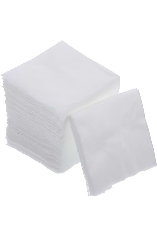 Toallitas de gasa no tejida: 200 piezas de almohadillas suaves y estériles para vendaje y limpieza.