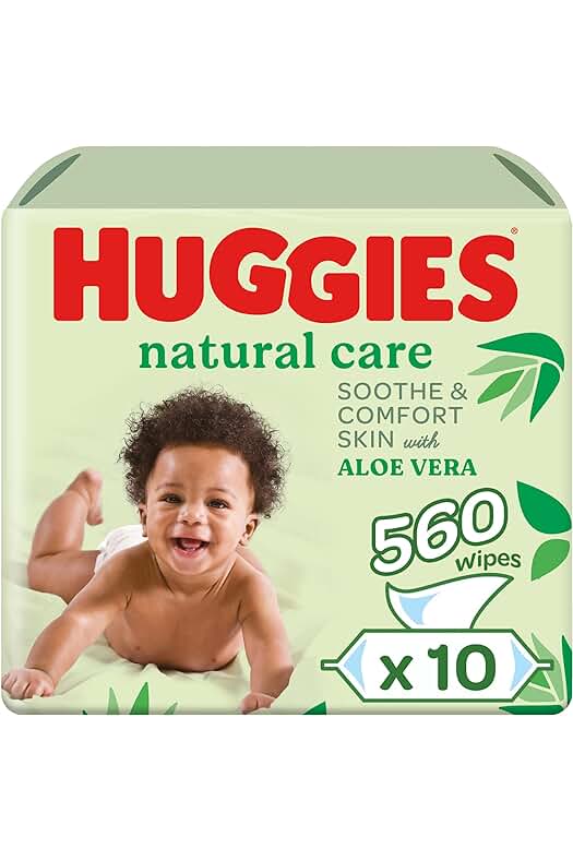 Toallitas para bebé Huggies Natural Care - Paquete de 10 (560 unidades)