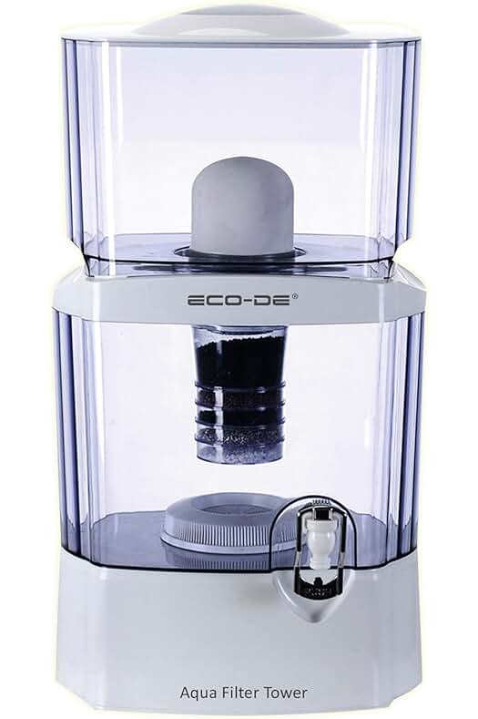 Torre Purificadora de Agua con 8 Sistemas de Filtrado y Filtro de Carbono