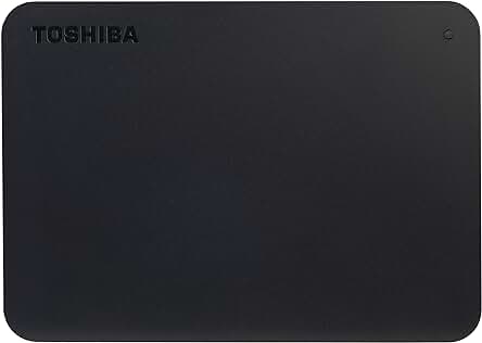 Toshiba 1TB Canvio Basics: Portable USB 3.0 External Hard Drive, Black - High Performance Storage Solution.