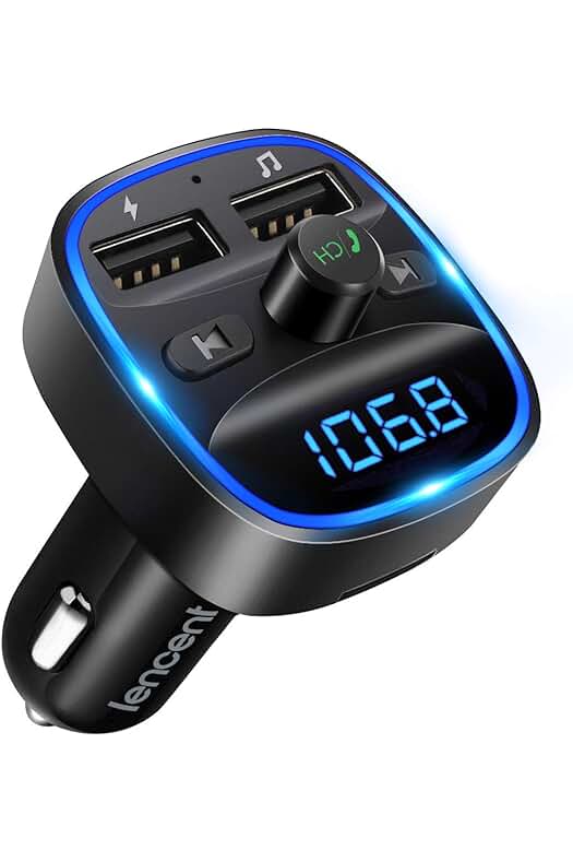 Transmisor FM Bluetooth para Coche con Reproductor MP3 y Cargador Dual USB