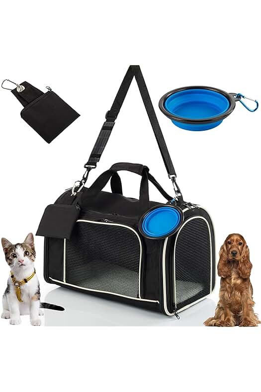 Transportin para Gato y Perro - Cómodo y Seguro - Ideal para Viajes y Paseos