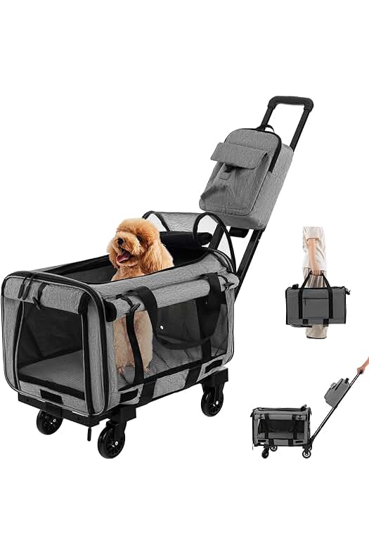 Transportín plegable para mascotas: cómodo, seguro y fácil de transportar.