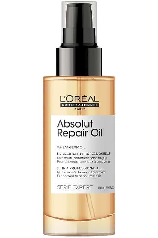 Tratamiento capilar reconstructor con aceite para reparar y revitalizar el pelo dañado.