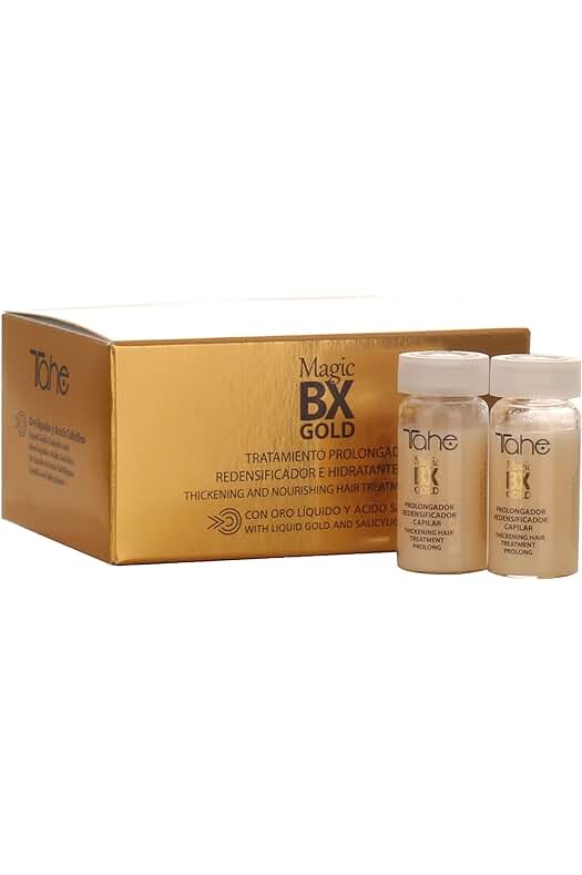 Tratamiento Capilar Redensificador: Ampollas de Oro para un Cabello Densamente Hidratado y Brillante.