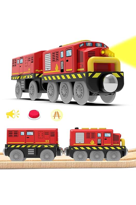 Tren eléctrico de juguete LiRiQi - Juego potente y compatible con Thomas y Brio