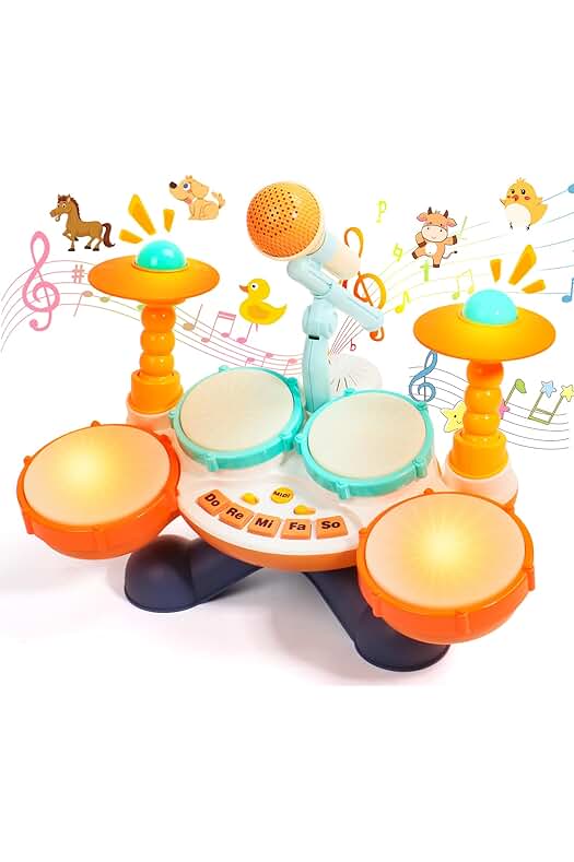 Batería Musical para Bebés de 1 Año - Juguetes Divertidos y Educativos